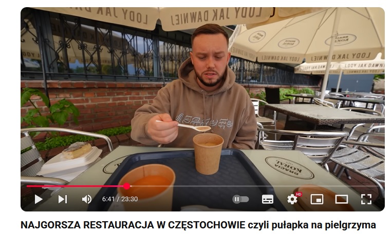 Książulo odwiedził Dom Pielgrzyma. Tamtejszy bar nazwał "najgorszą restauracją w Częstochowie" 2