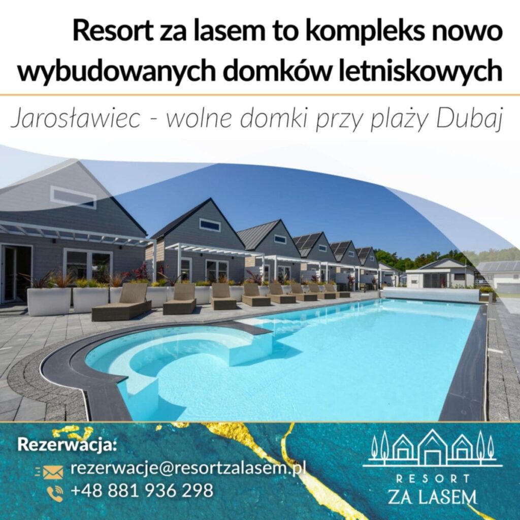 Resort za Lasem. Luksusowe domki letniskowe przy plaży Dubaj 11