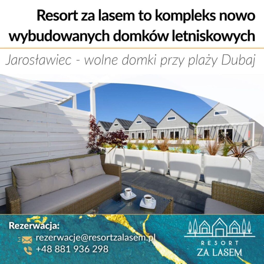 Resort za Lasem. Luksusowe domki letniskowe przy plaży Dubaj 4