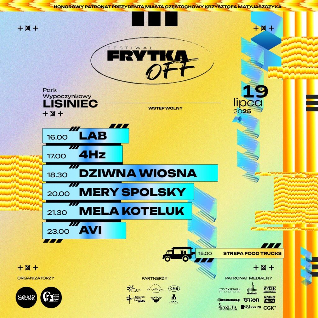 Festiwal Frytka Off 2025 już w sobotę w Częstochowie! Wystąpią m.in. Mery Spolsky i Mela Koteluk 2