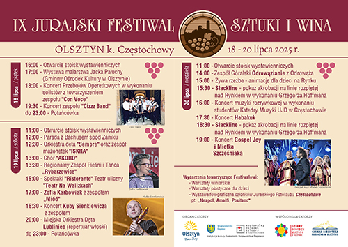 Jurajski Festiwal Sztuki i Wina już po raz 9. odbędzie się w Olsztynie 7