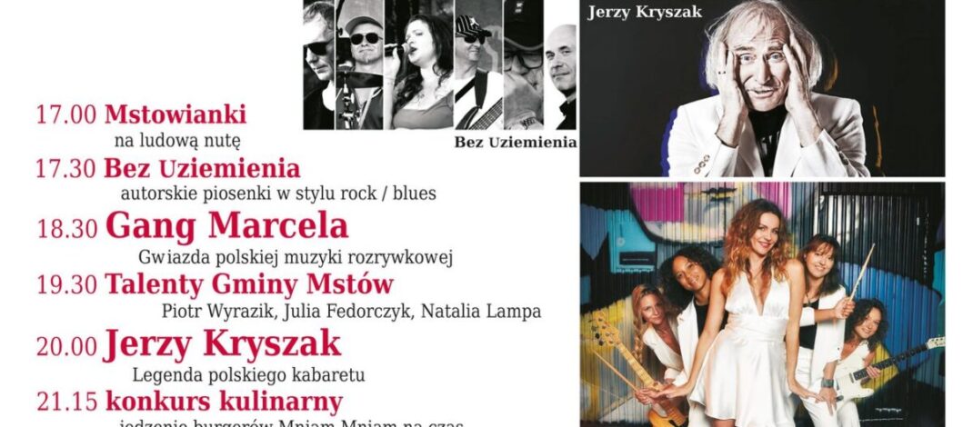 Mstów zaprasza na Święto Jabłka 2025. Na scenie Gang Marcela i Jerzy Kryszak
