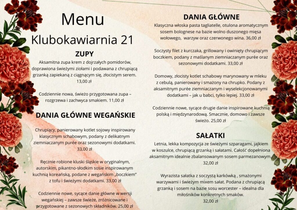 Częstochowska Klubokawiarnia 21 przeszła metamorfozę. Oto nowe menu! 4