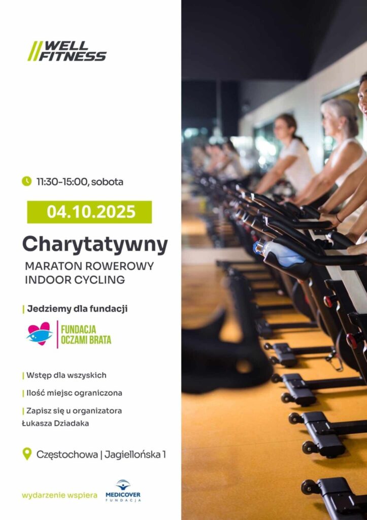 Częstochowa. Charytatywny Maraton Rowerowy na rzecz Fundacji Oczami Brata 2