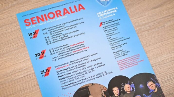 Senioralia 2025 już w listopadzie w Częstochowie. Gwiazdami będą Czerwone Gitary i Budka Suflera 1