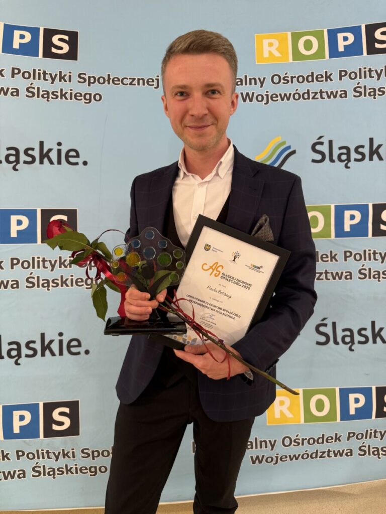 Paweł Bilski - prezes Fundacji Oczami Brata otrzymał tytuł Lidera Śląskiej Ekonomii Społecznej 1