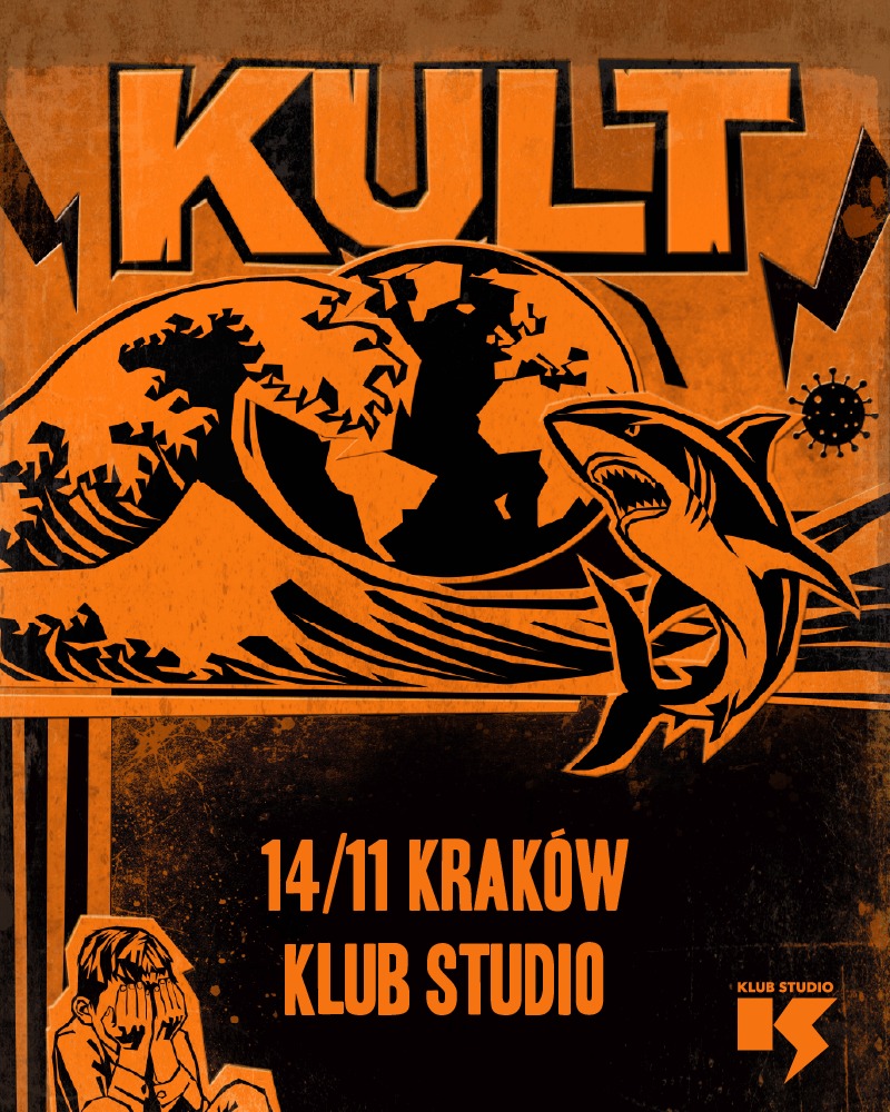 Pomarańczowa trasa Kultu. 14 listopada pora na przystanek w Krakowie. Mamy podwójne zaproszenia na koncert w klubie Studio [KONKURS] 2