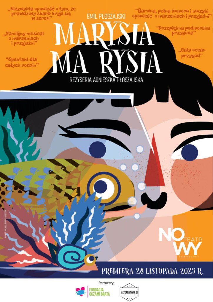 Teatr Nowy w Częstochowie zaprasza na muzyczny spektakl dla całych rodzin. Premiera musicalu „Marysia ma Rysia” już 28 listopada 2