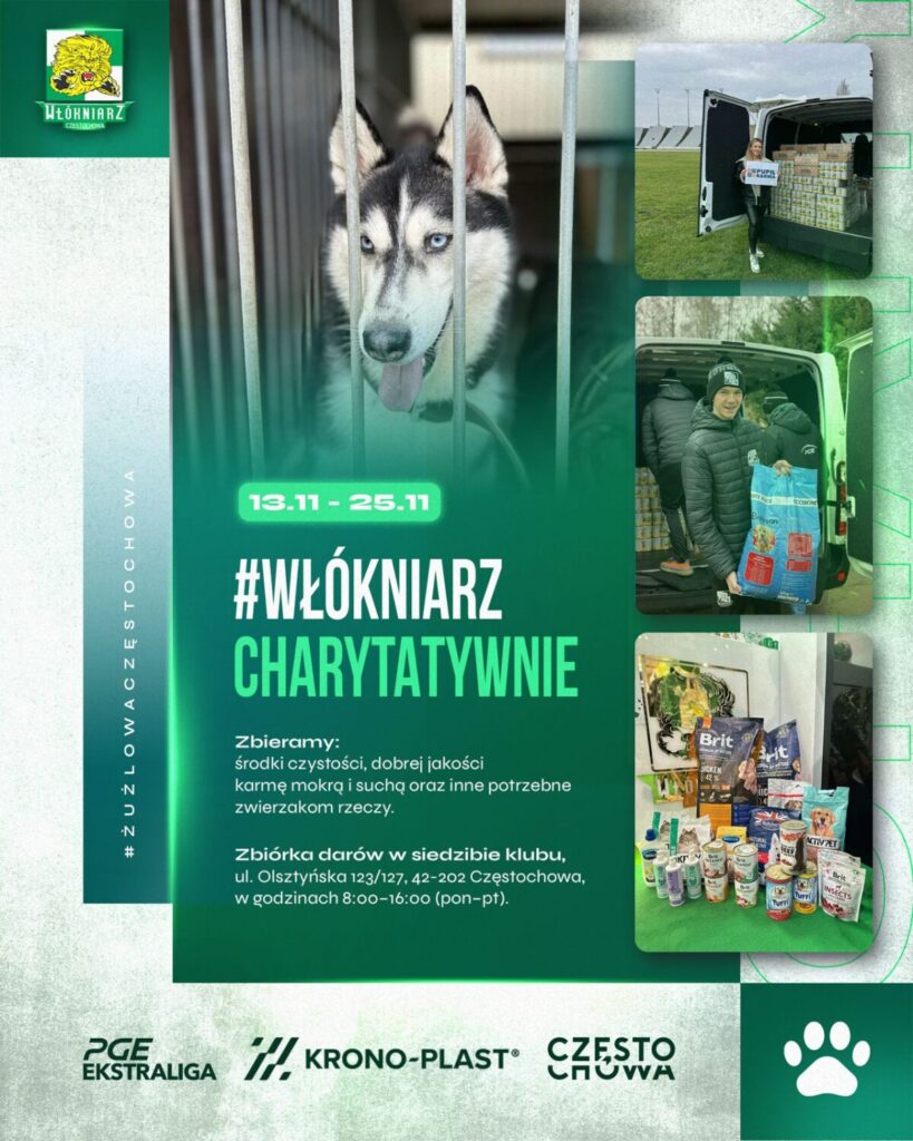 Włókniarz rozpoczął zbiórkę dla Schroniska dla bezdomnych zwierząt 3