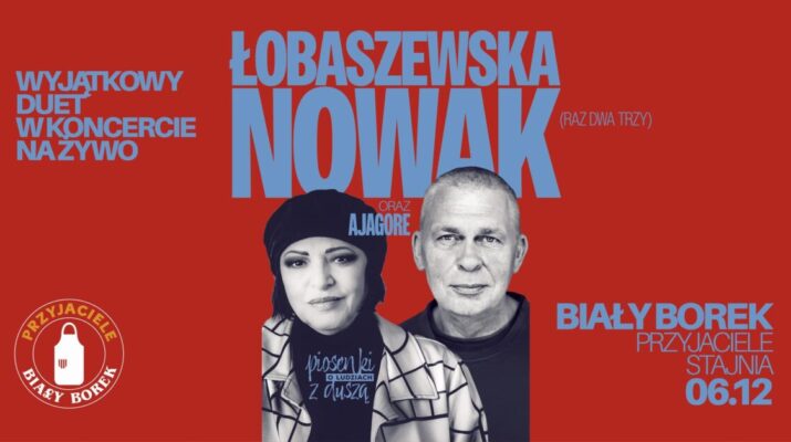 Grażyna Łobaszewska i Adam Nowak wystąpią w Mikołajki u Przyjaciół w Białym Borku 2