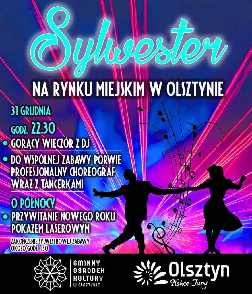 Sylwester na rynku miejskim w Olsztynie 2