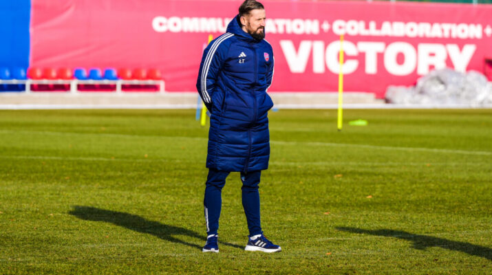 Trener Rakowa Łukasz Tomczyk po meczu z Red Bull Salzburg 1