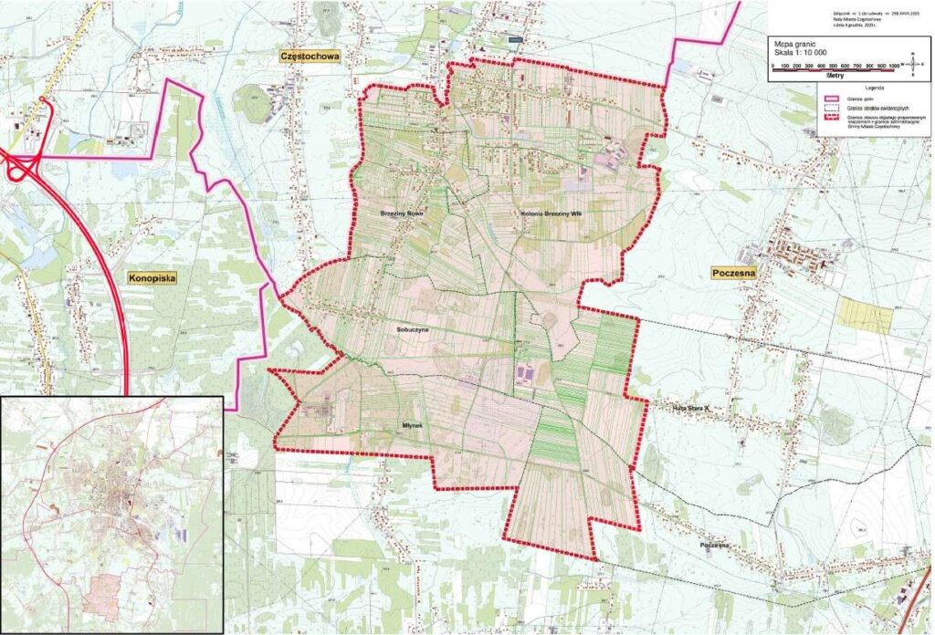 Zmiana granic Częstochowy, znamy wyniki głosownia. 3