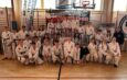 Worek medali zawodników KS Wojownik na Otwartych Mistrzostwach Polski Taekwon-do w Mińsku Mazowieckim.