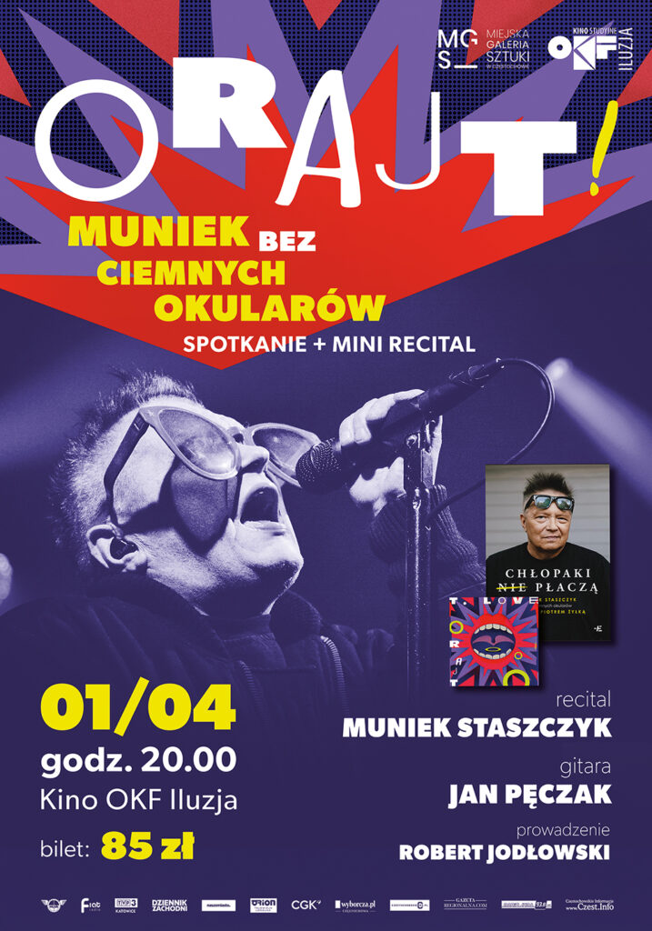 "Muniek Staszczyk bez ciemnych okularów" spotkanie i recital już 1 kwietnia w Częstochowie 2