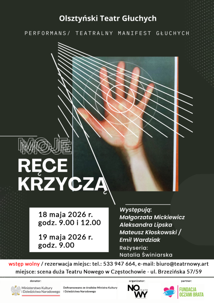 Olsztyński Teatr Głuchych zaprasza na bezpłatny spektakl "Moje ręce krzyczą" już w maju! 5