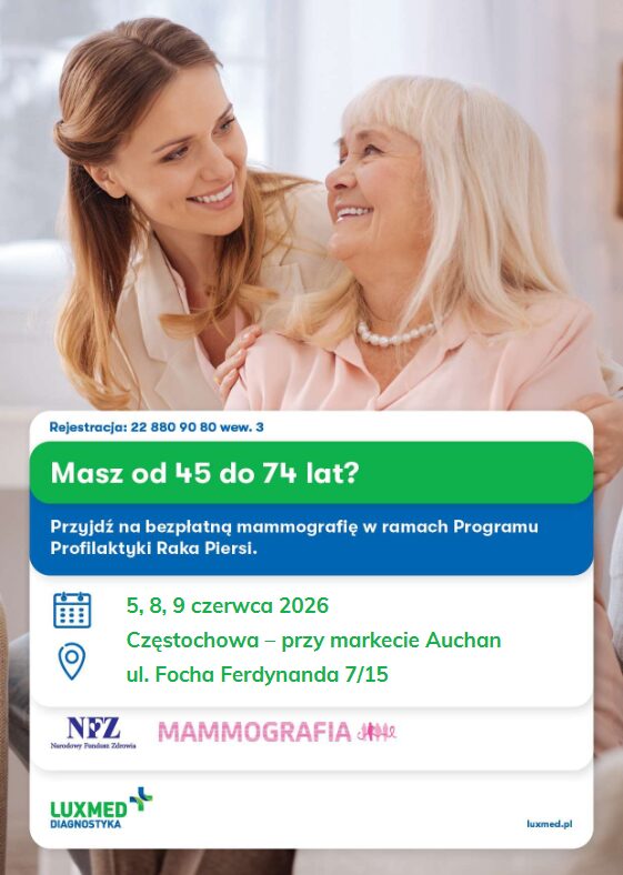 Bezpłatna mammografia już w czerwcu! Kobiety, badajcie się!