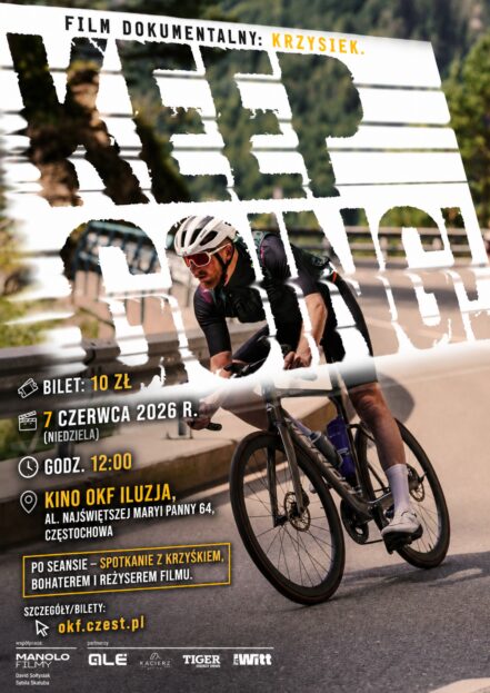 7 czerwca o godzinie 12 film Krzysztofa Żebro „Krzysiek. KEEP GOING!”
