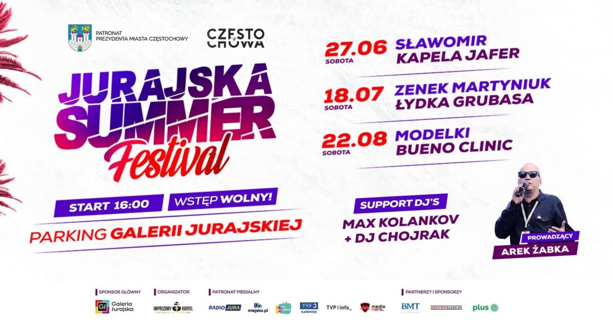 Jurajska Summer Festiwal ogłasza gwiazdy 3. edycji!