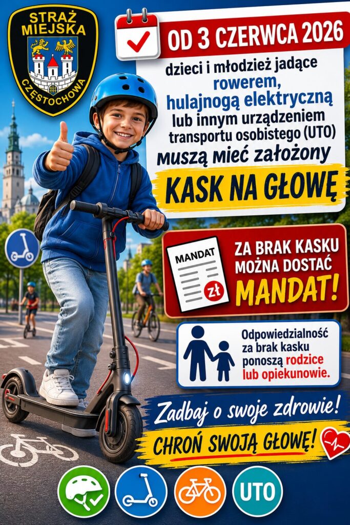 Dzieci i młodzież do 16 roku życia muszą mieć kaski na głowie podczas jazdy rowerem czy hulajnogą elektryczną... 2
