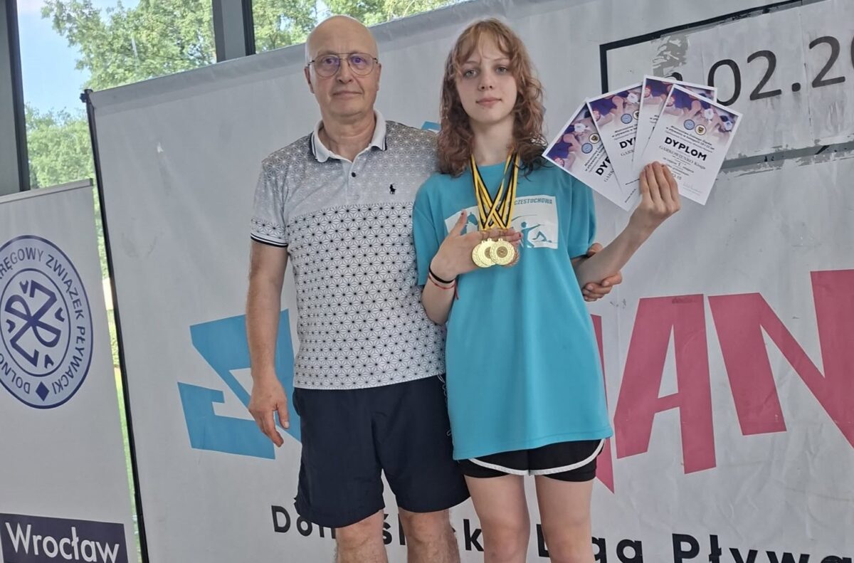 Kinga Garkowienko z UKS 48 Częstochowa nie zwalnia tempa. 3 złote medale we Wrocławiu!