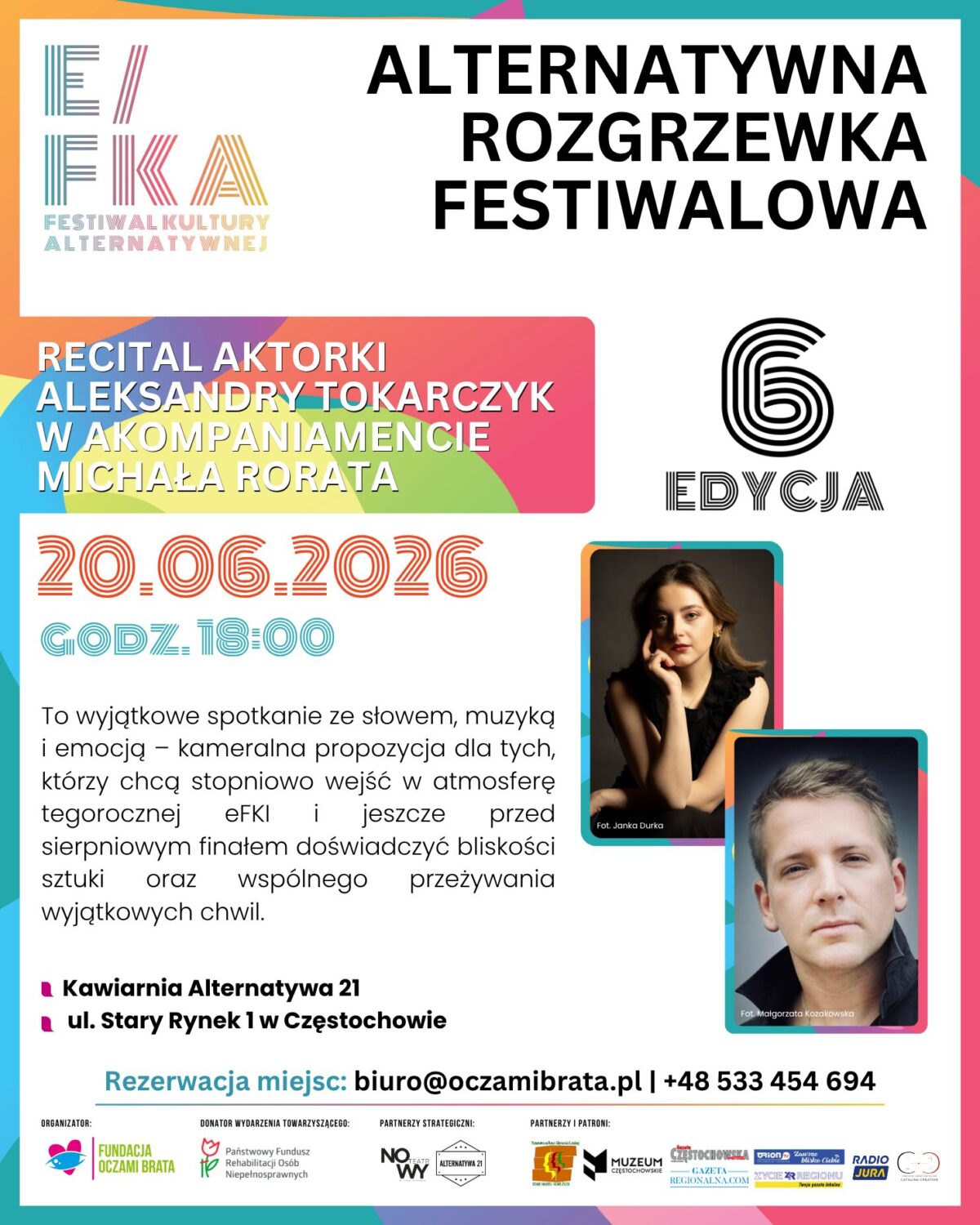 Recital Aleksandry Tokarczyk z akompaniamentem Michała Rorata