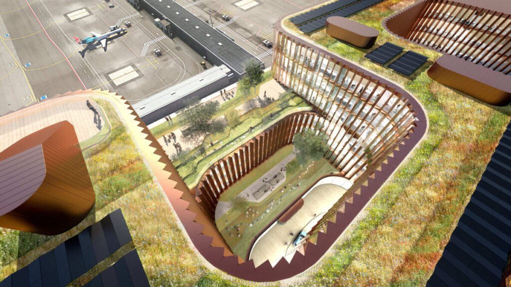 Skypark w Luksemburgu. Gdy drewno spotyka inżynierską precyzję. 3
