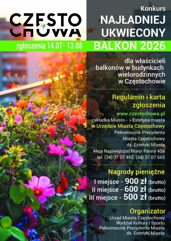 Wystartował konkurs na najładniej ukwiecony balkon, zgłoszenia do 13 sierpnia! 1