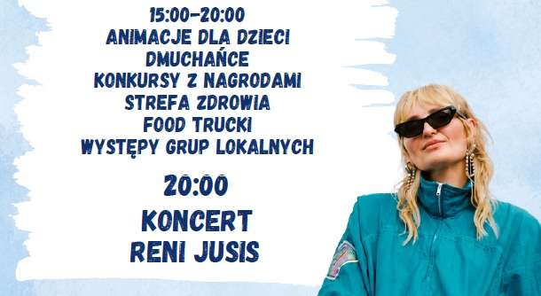 Piknik z Funduszami Europejskimi i koncert Reni Jusis 18 lipca w Parku Lisiniec