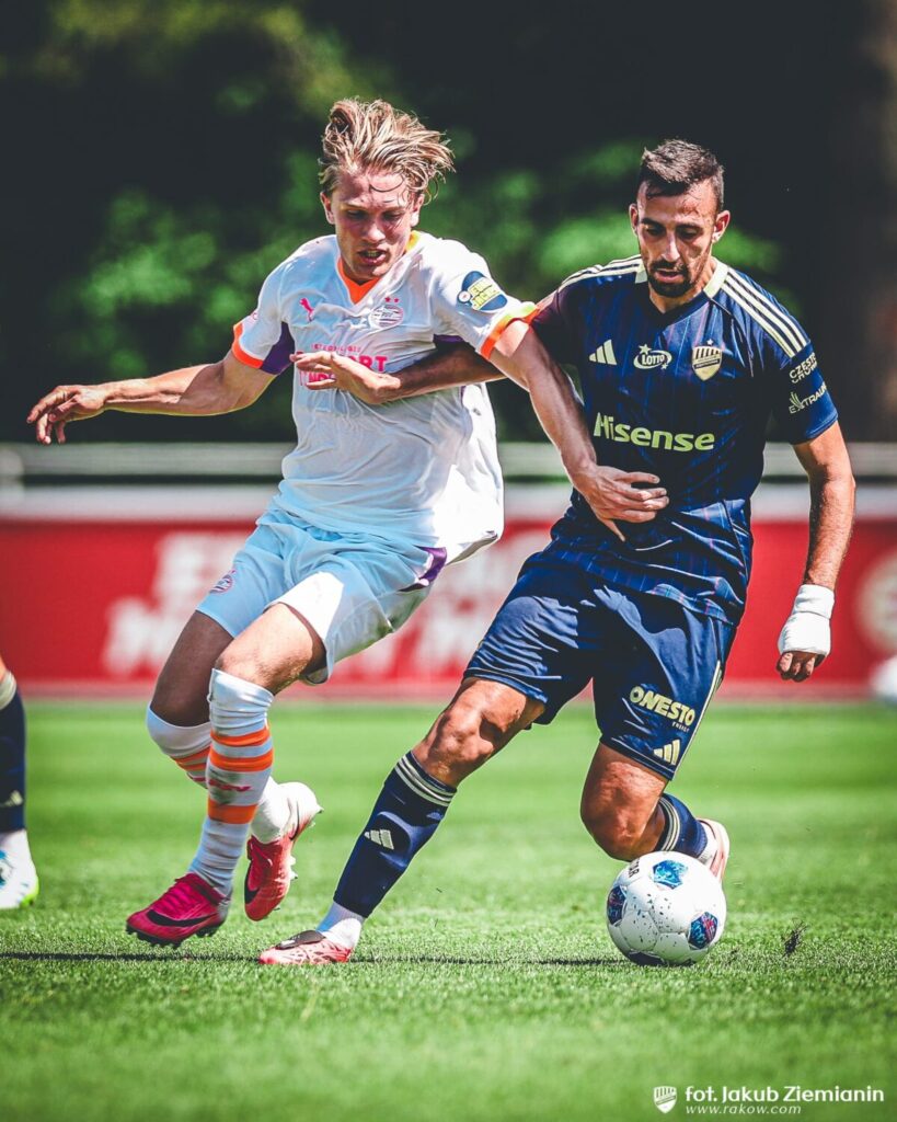 Raków grał z PSV Eindhoven. Molnar już strzela! 2