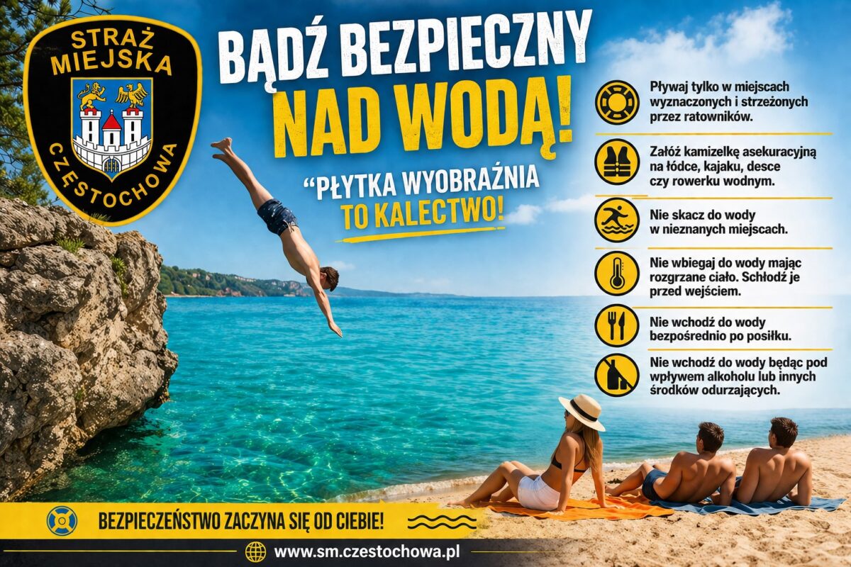 Częstochowska Straż Miejska przestrzega! ,,Płytka” wyobraźnia to kalectwo!