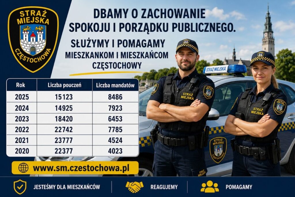 Komunikat Straży Miejskiej w Częstochowie 2