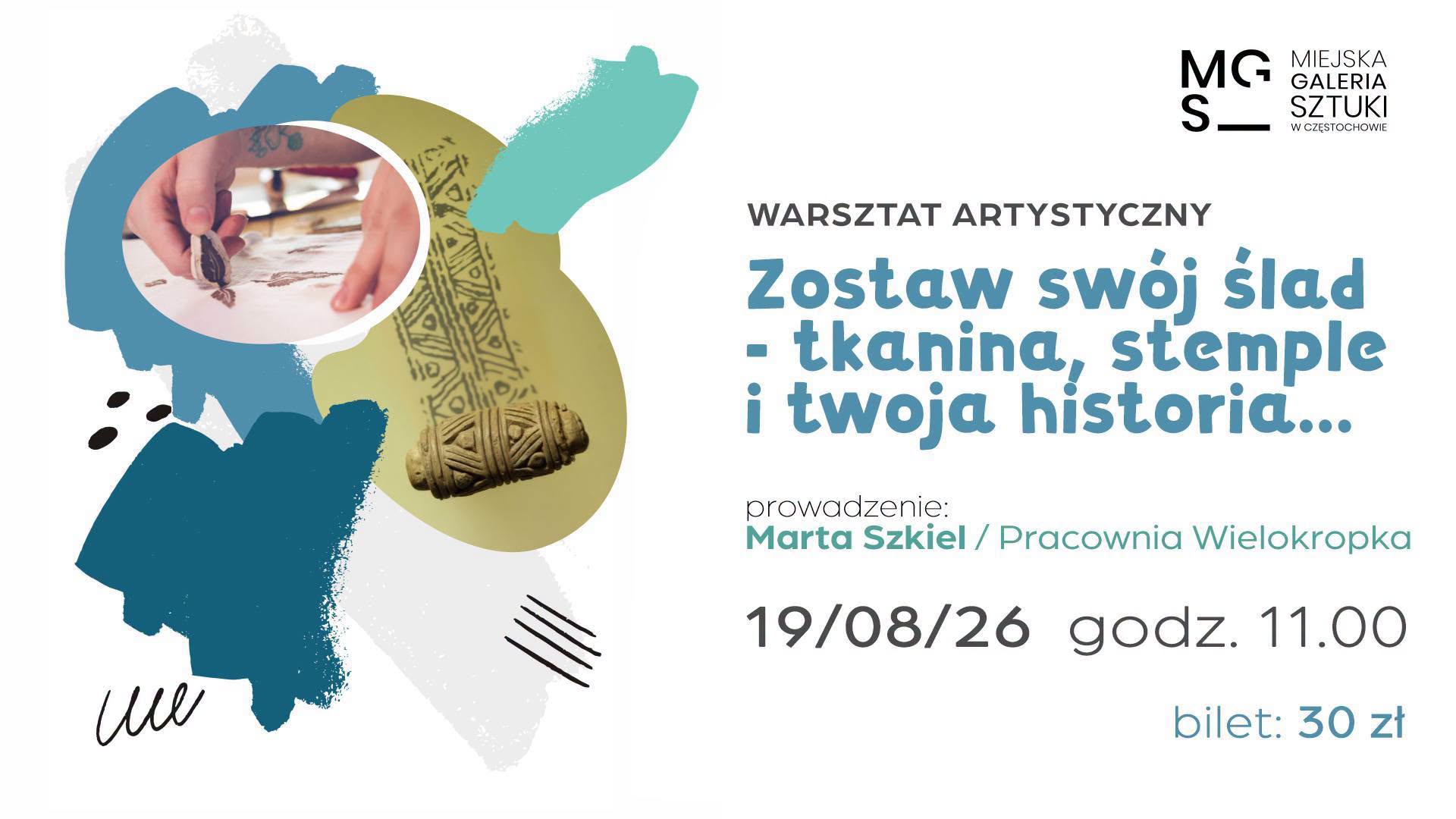 Miejska Galeria Sztuki w Częstochowie zaprasza dzieciaki na warsztat artystyczny "Zostaw swój ślad" 1