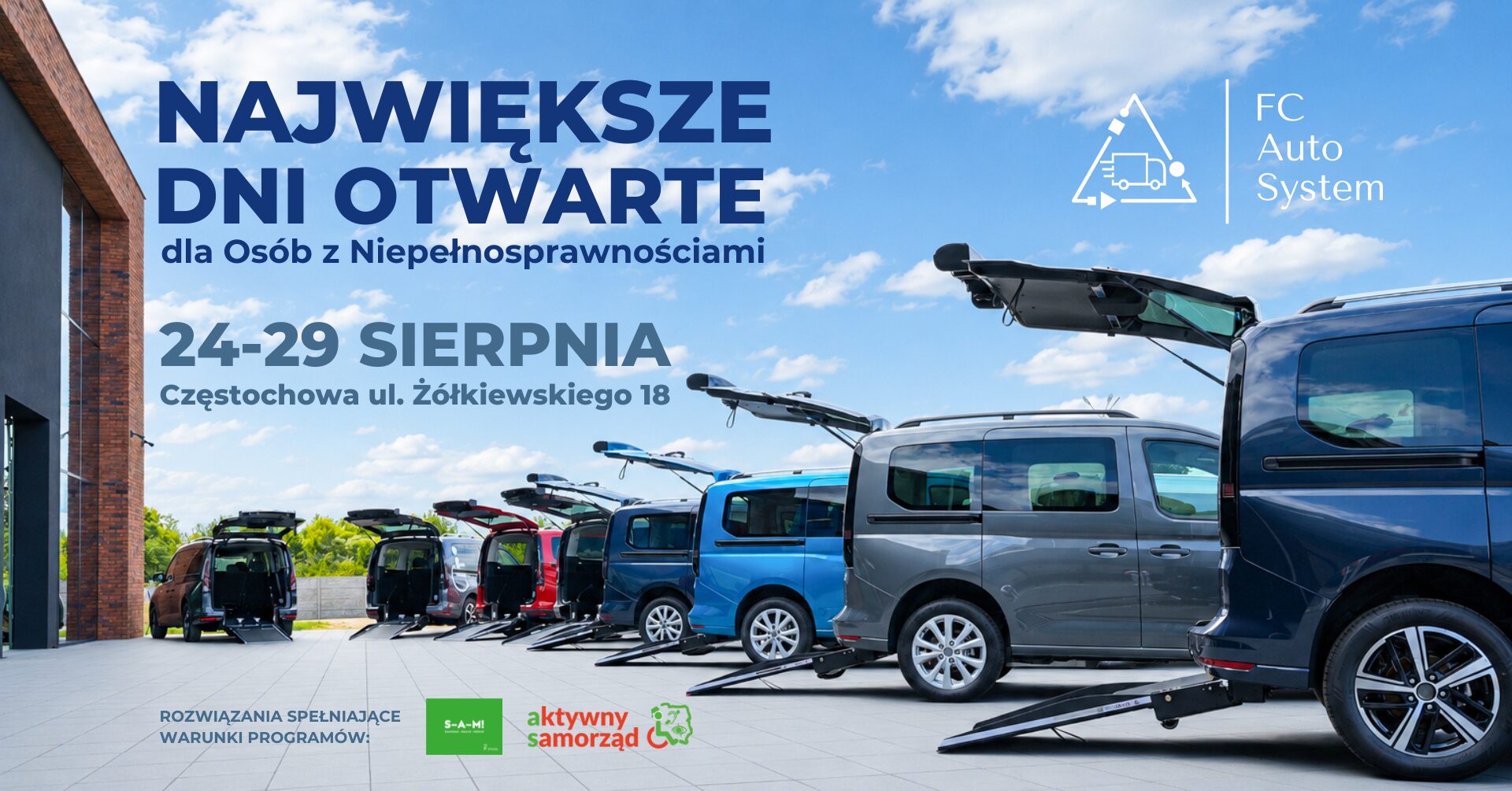 Dni Otwarte FC Auto System, samochód dla osoby z niepełnosprawnością.