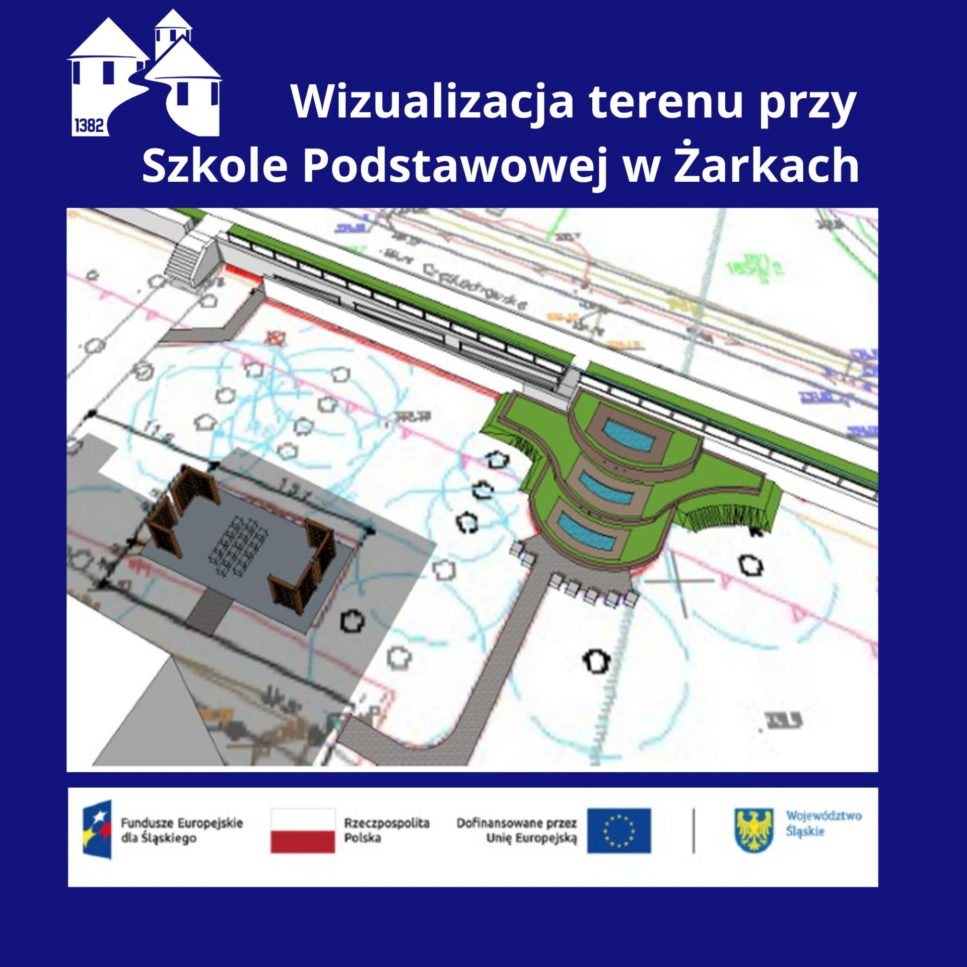 Zielona infrastruktura dla łagodzenia klimatu w gminie Żarki. Na nowe przestrzenie pozyskano blisko 1,7 mln zł dofinansowania