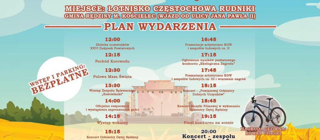 XXVI Dożynki Powiatowe już 23 sierpnia w Gminie Rędziny
