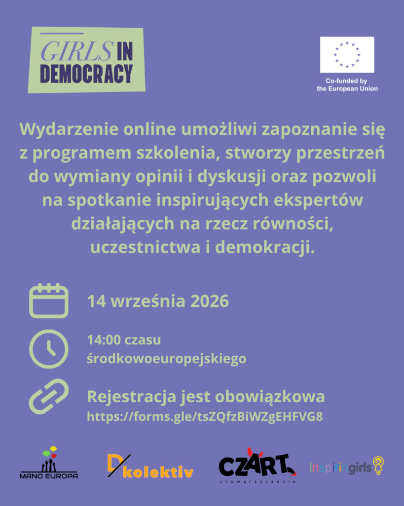 „Girls in Democracy” w Częstochowie - bezpłatny udział! 1