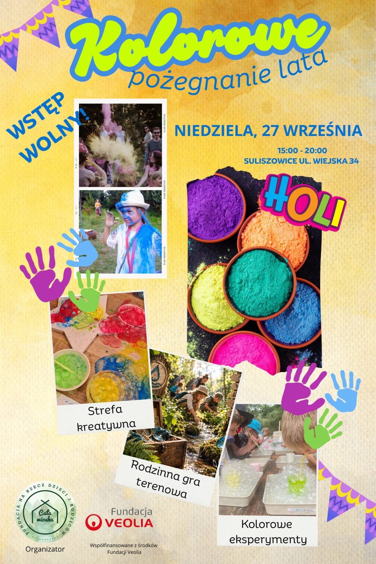 Festiwal kolorów, gra terenowa i inne atrakcje czyli Kolorowe Pożegnanie Lata w Leśnej Bazie w Suliszowicach już 27 września