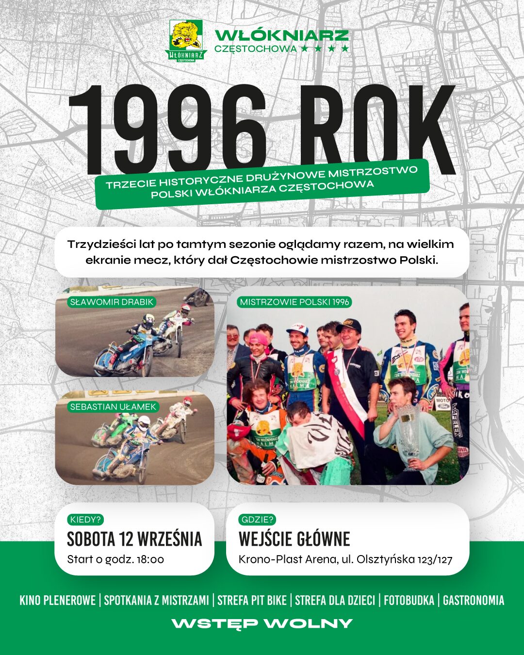 30-rocznica zdobycia złota. Włókniarz zaprasza kibiców na wspólne oglądanie meczu o złoto z 1996 roku