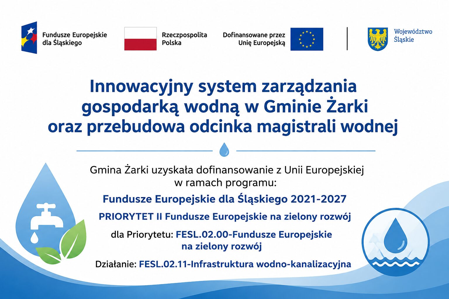 Więcej kontroli, mniej strat – gmina Żarki inwestuje w gospodarkę wodną!