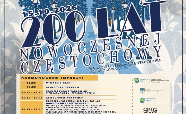 Przedsprzedaż biletów na koncert jubileuszowy 200-lecia nowoczesnej Częstochowy trwa!