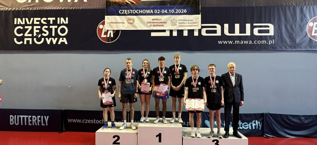 17 medali tenisistów stołowych AZS UJD w Mistrzostwach Polski Niesłyszących
