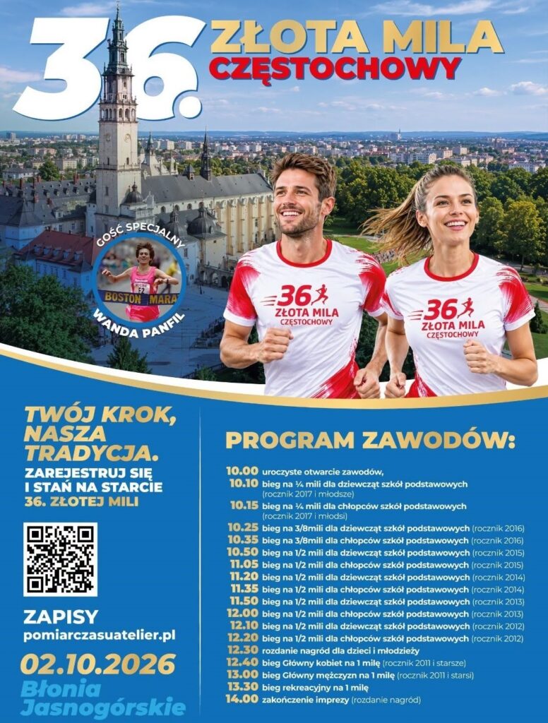 36. Złota Mila Częstochowy – sportowe święto dla dzieci i młodzieży 2